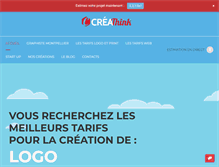 Tablet Screenshot of creathink.fr